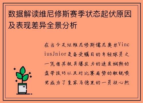 数据解读维尼修斯赛季状态起伏原因及表现差异全景分析